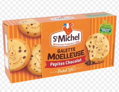 Bánh bông lan St Michel Galette Socola chíp 180g